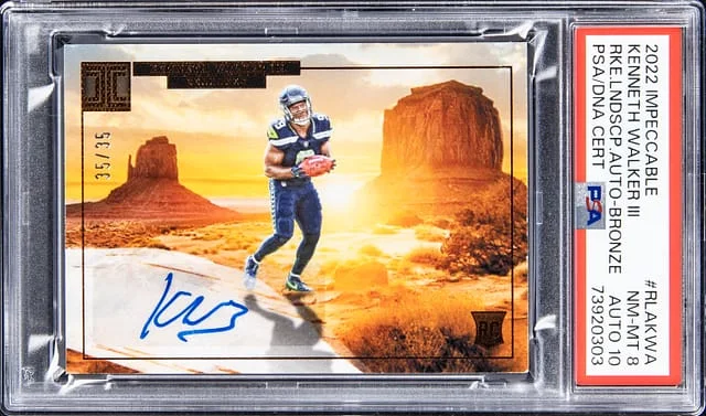 2022 Impeccable Kenneth Walker III Landscape Autograph Bronze #RLA-KWA card image