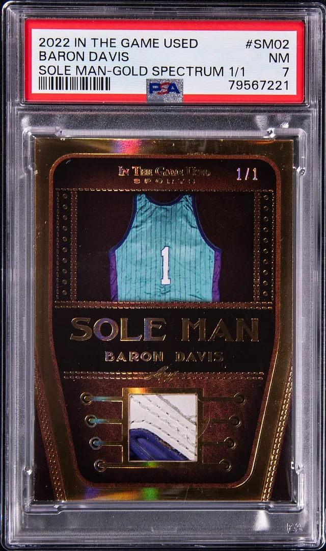 2022 Leaf Baron Davis In The Game Used #SM-02 card image