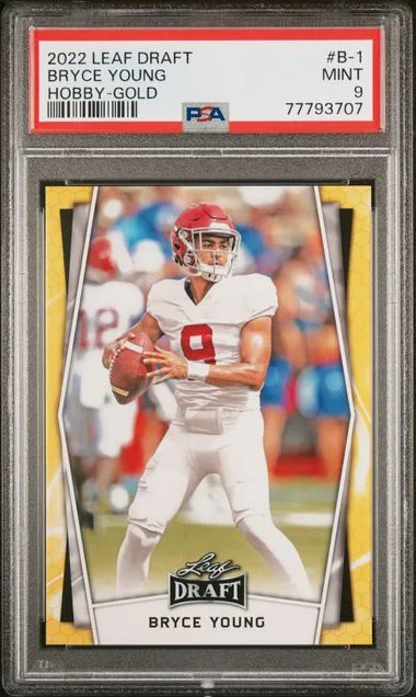 2022 Leaf Bryce Young Draft Hobby Gold #B-1 card image