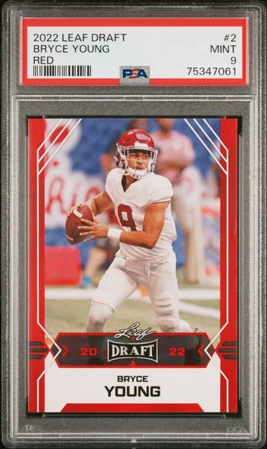 2022 Leaf Bryce Young Draft Red #D2 card image