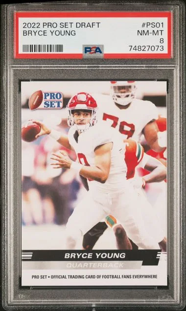2022 Leaf Bryce Young Pro Set Draft Red #PS-01 card image