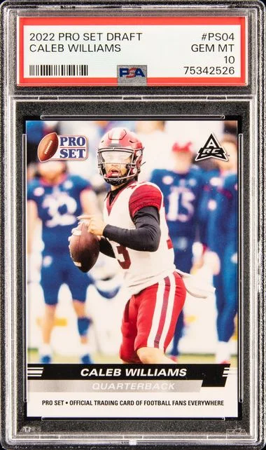 2022 Leaf Caleb Williams Pro Set Draft #PS04 card image