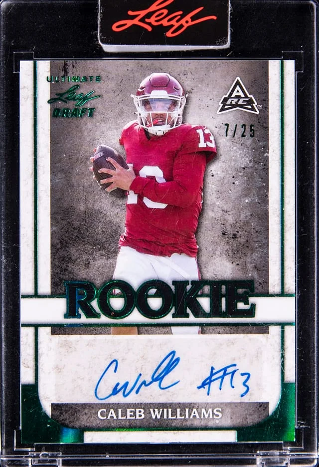 2022 Leaf Caleb Williams Ultimate Draft Autographs #RA-CW1 card image