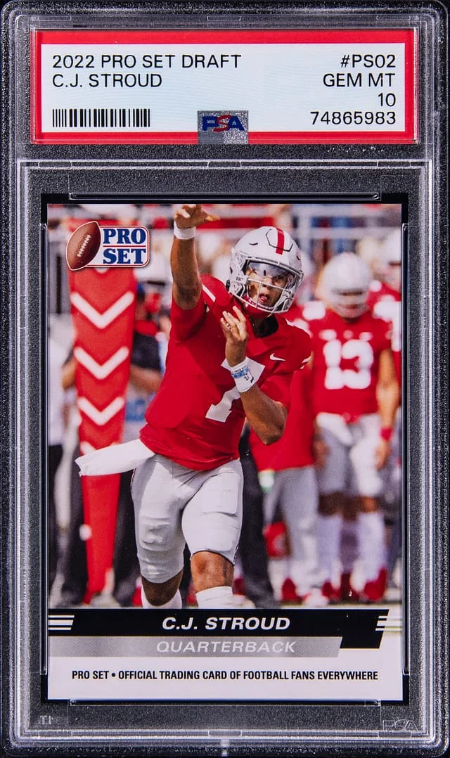 2022 Leaf C.J. Stroud Pro Set #PS02 card image