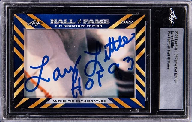 2022 Leaf Hall of Fame Cut #no-number card image
