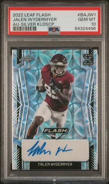 2022 Leaf Jalen Wydermyer Flash Autographs Silver Kaleidoscope #BA-JW1 card image