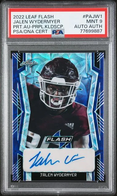 2022 Leaf Jalen Wydermyer Flash Portrait Autographs Purple Kaleidoscope #Pajw1 card image