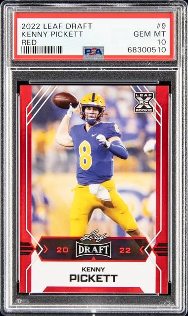 2022 Leaf Kenny Pickett Draft Gold #9 card image