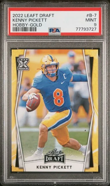 2022 Leaf Kenny Pickett Draft Hobby Gold #B-7 card image