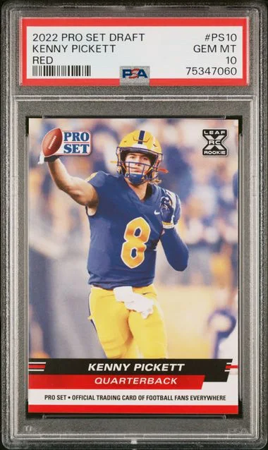 2022 Leaf Kenny Pickett Pro Set Draft Red #PS-10 card image