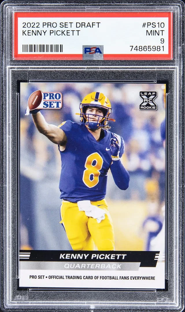 2022 Leaf Kenny Pickett Pro Set Draft #PS10 card image