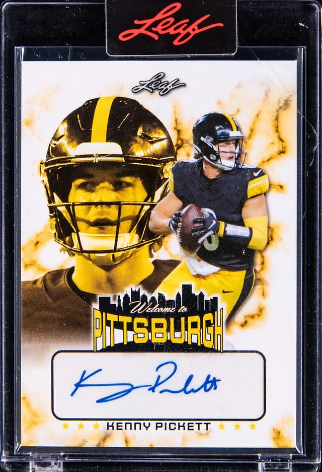 2022 Leaf Kenny Pickett Welcome Pittsburgh #WTP-KPI card image