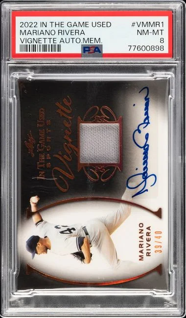 2022 Leaf Mariano Rivera In The Game Used Vignette Autograph Memorabilia #VM-MR1 card image