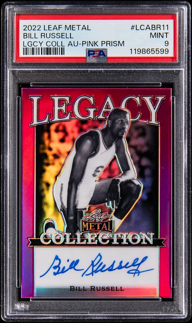 2022 Leaf Metal Bill Russell Legacy Collection Autographs #LCABR11 card image