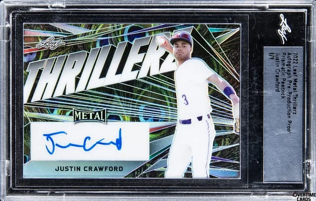 2022 Leaf Metal Thrillerz Prismatic Peacock #no-number card image
