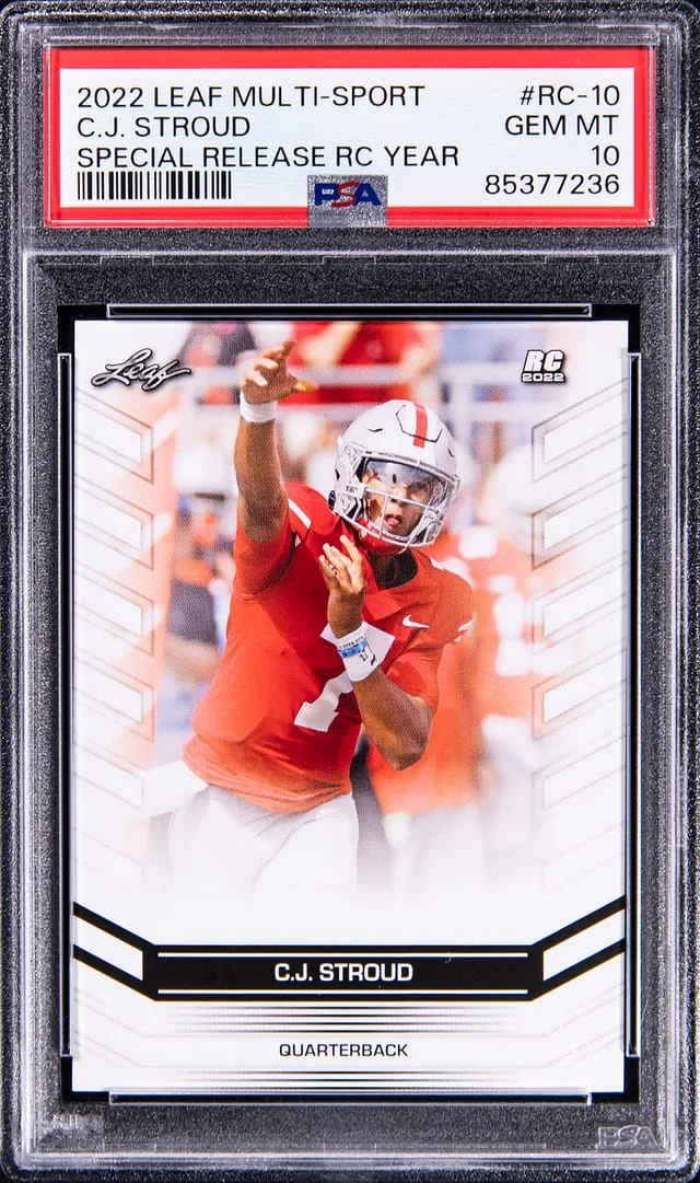 2022 Leaf Multi-Sport Special Release Year #-10 C.J. Stroud #no-number card image