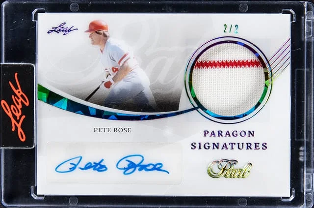 2022 Leaf Pete Rose Pearl Paragon Signatures #PS-PR1 card image