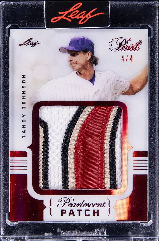 2022 Leaf Roger Clemens, Randy Johnson Dual Pearl Pearlescent Patch #PP2-9 card image