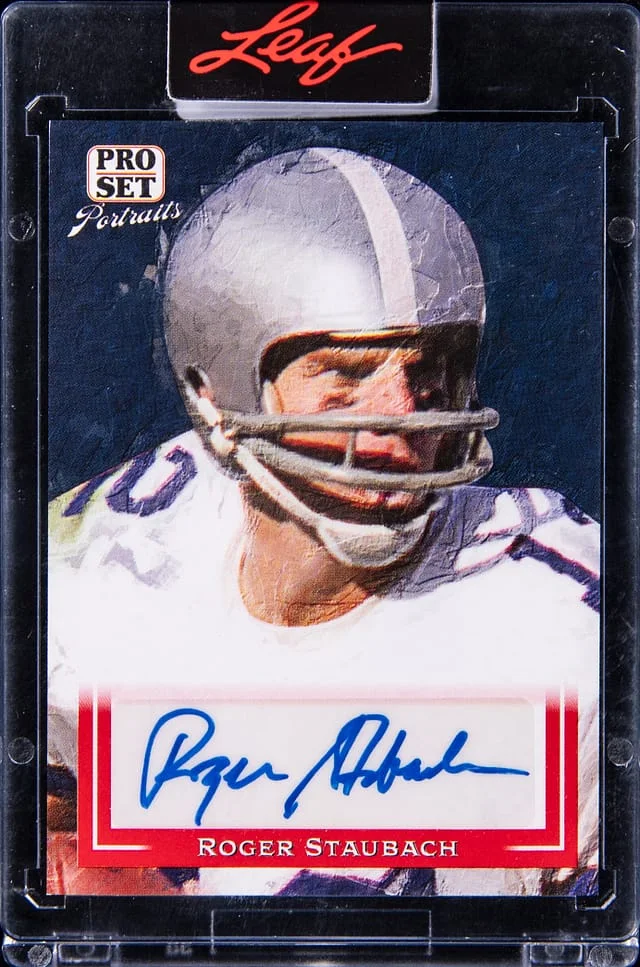 2022 Leaf Roger Staubach Portraits Autograph #PSP-RS1 card image