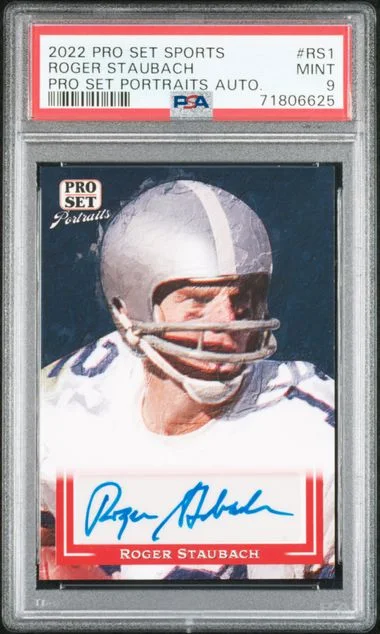 2022 Leaf Roger Staubach Pro Set Sports Pro Set Portraits Autographs #RS1 card image