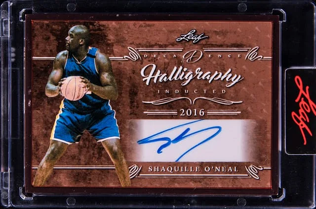 2022 Leaf Shaquille O'Neal Decadence Halligraphy #HL-SO1 card image