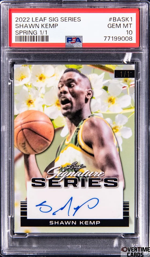 2022 Leaf Signature Series Shawn Kemp Spring #BASK1 card image