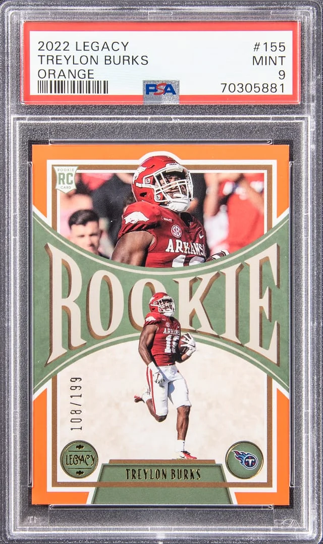 2022 Legacy Orange Treylon Burks #155 card image