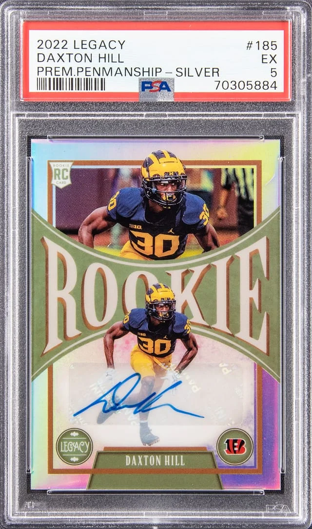 2022 Legacy Penmanship - Silver Daxton Hill #185 card image