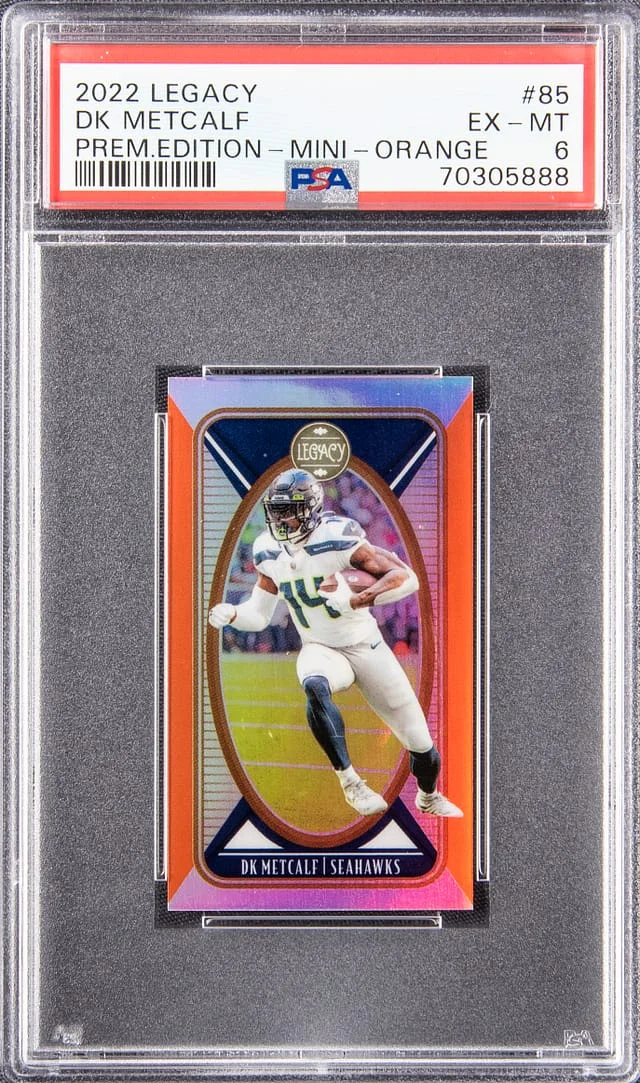 2022 Legacy Premium Edition - Mini - Orange DK Metcalf #85 card image
