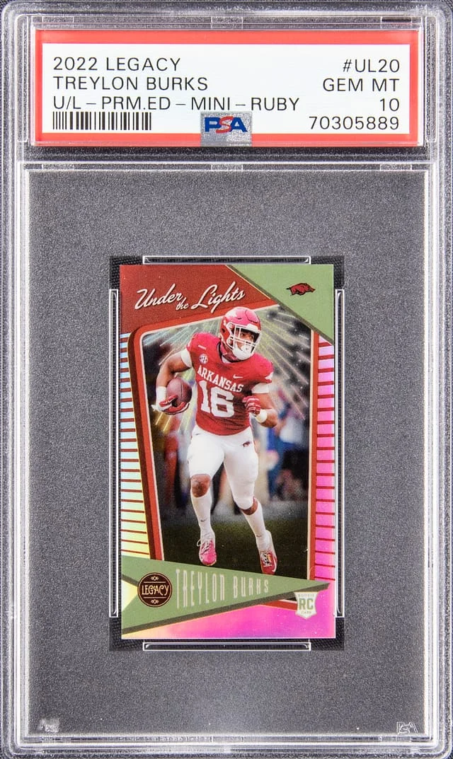 2022 Legacy Premium Edition - Mini - Ruby Treylon Burks #UL20 card image