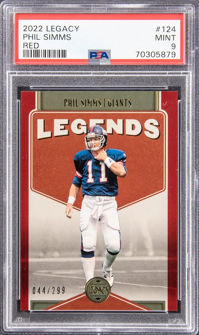 2022 Legacy Red Phil Simms #124 card image
