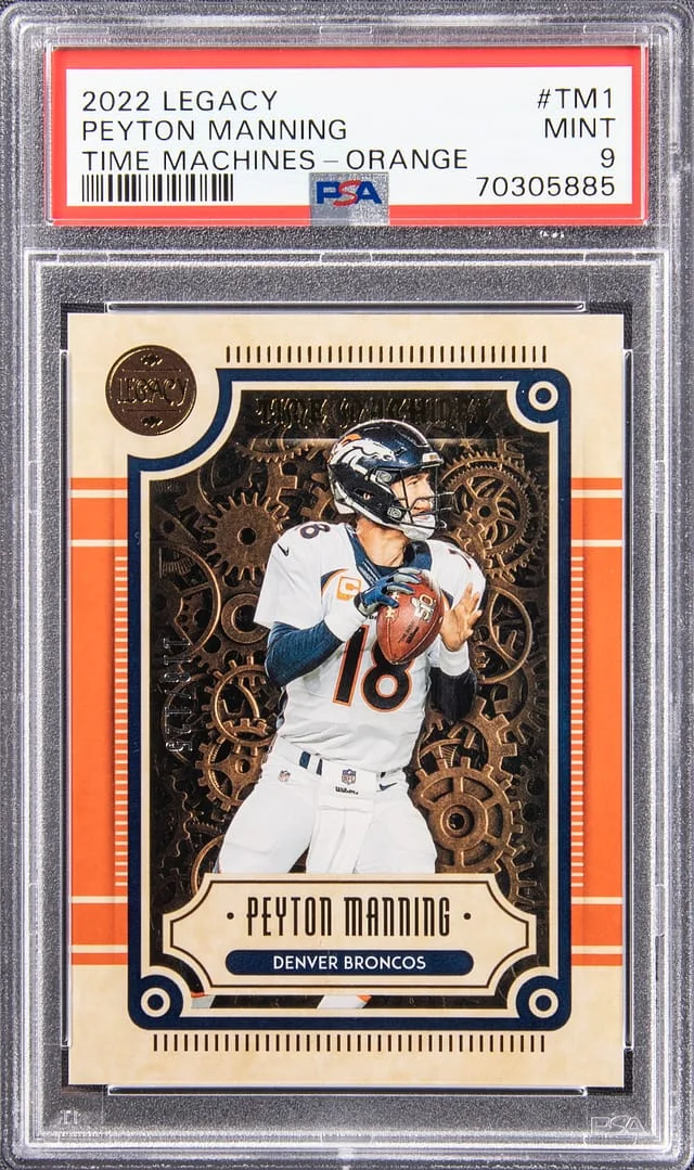 2022 Legacy Time Machines - Orange Peyton Manning #TM1 card image