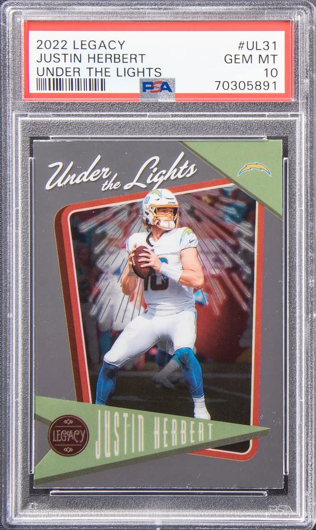 2022 Legacy Under The Lights Justin Herbert #UL31 card image