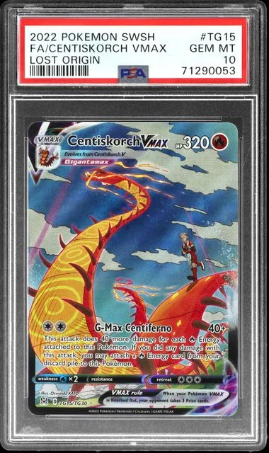 2022 Lost Origin Centiskorch VMAX #TG15 Unlisted card image