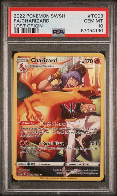 2022 Lost Origin Charizard #TG03 Unlisted card image