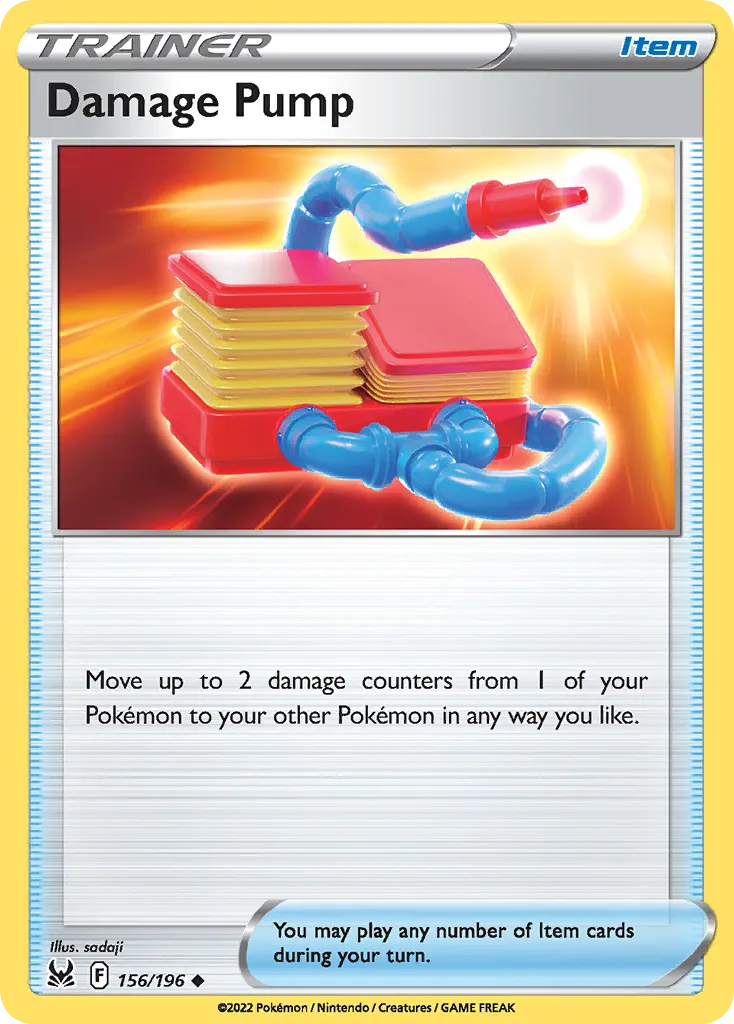 2022 Lost Origin Damage Pump Uncommon #156/196 Uncommon card image