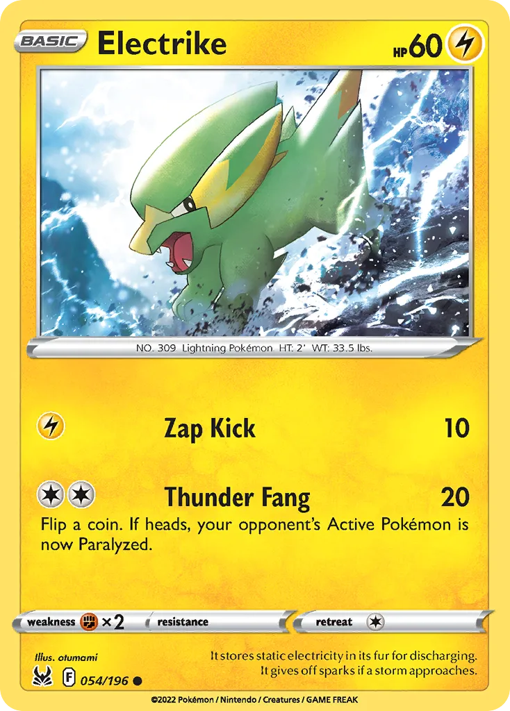 2022 Lost Origin Electrike Common #054/196 Common card image