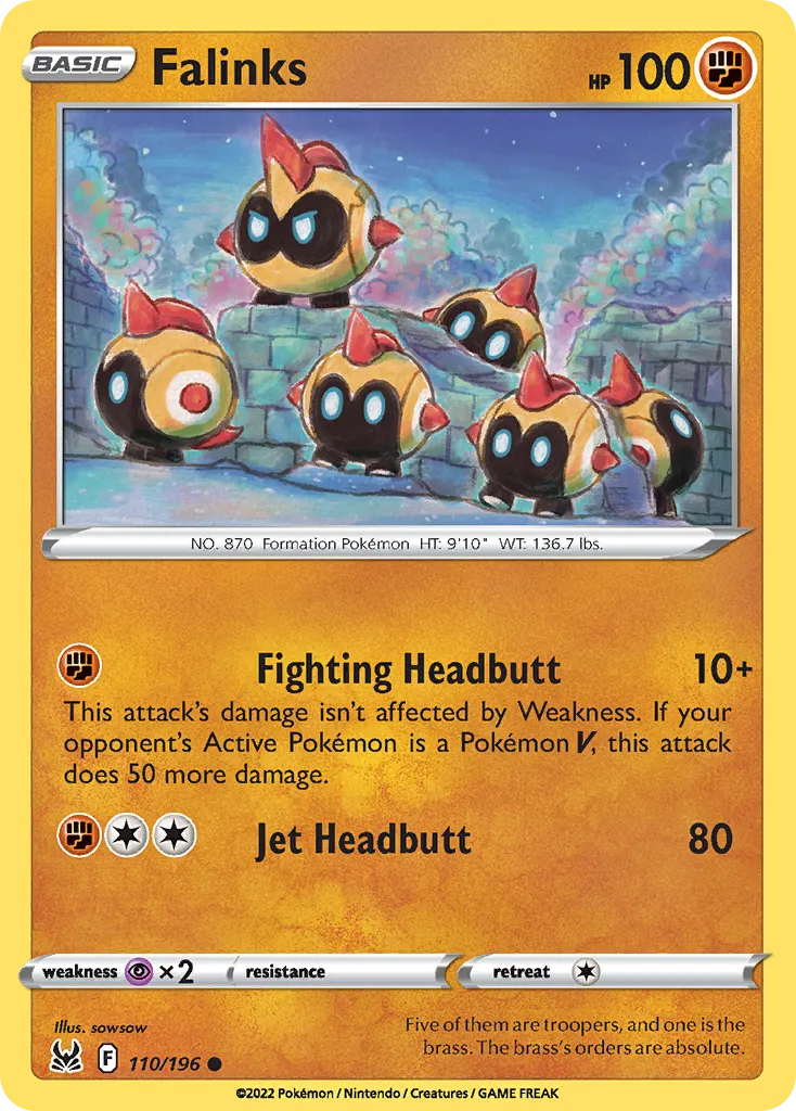 2022 Lost Origin Falinks Common #110/196 Common card image