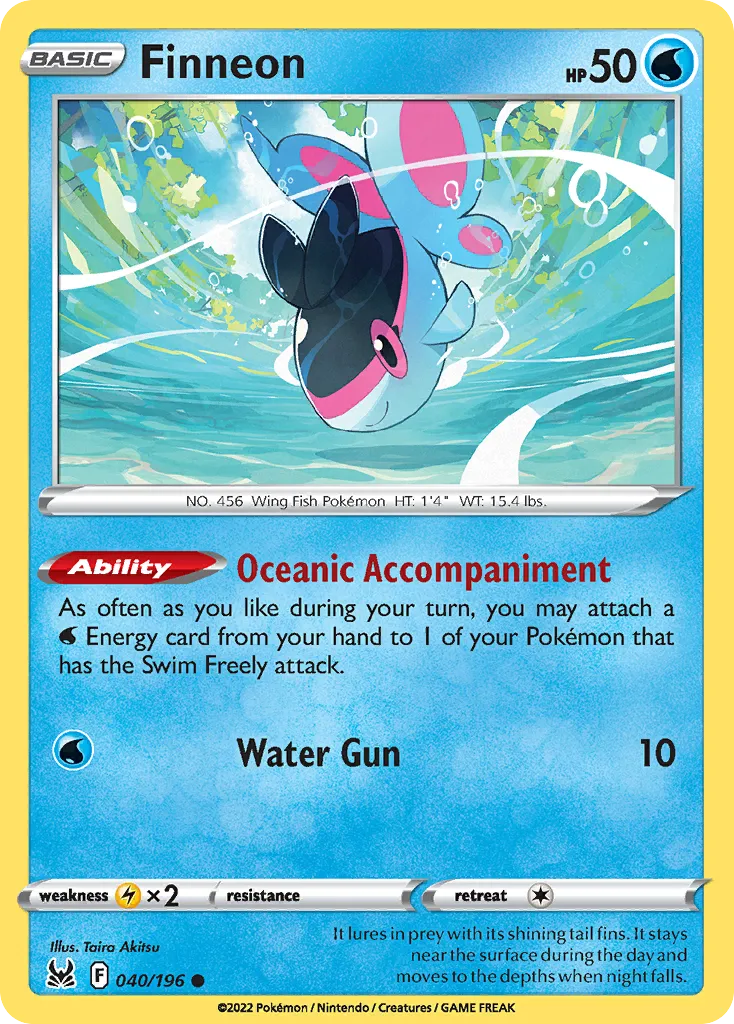 2022 Lost Origin Finneon #040/196 Common card image