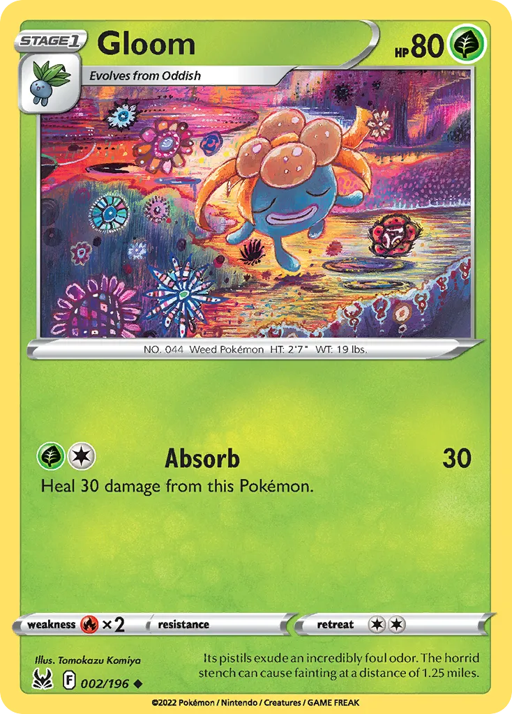 2022 Lost Origin Gloom Uncommon #002/196 Uncommon card image