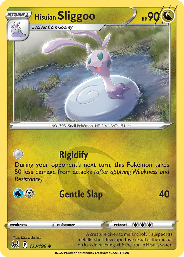 2022 Lost Origin Hisuian Sliggoo #133/196 Uncommon card image