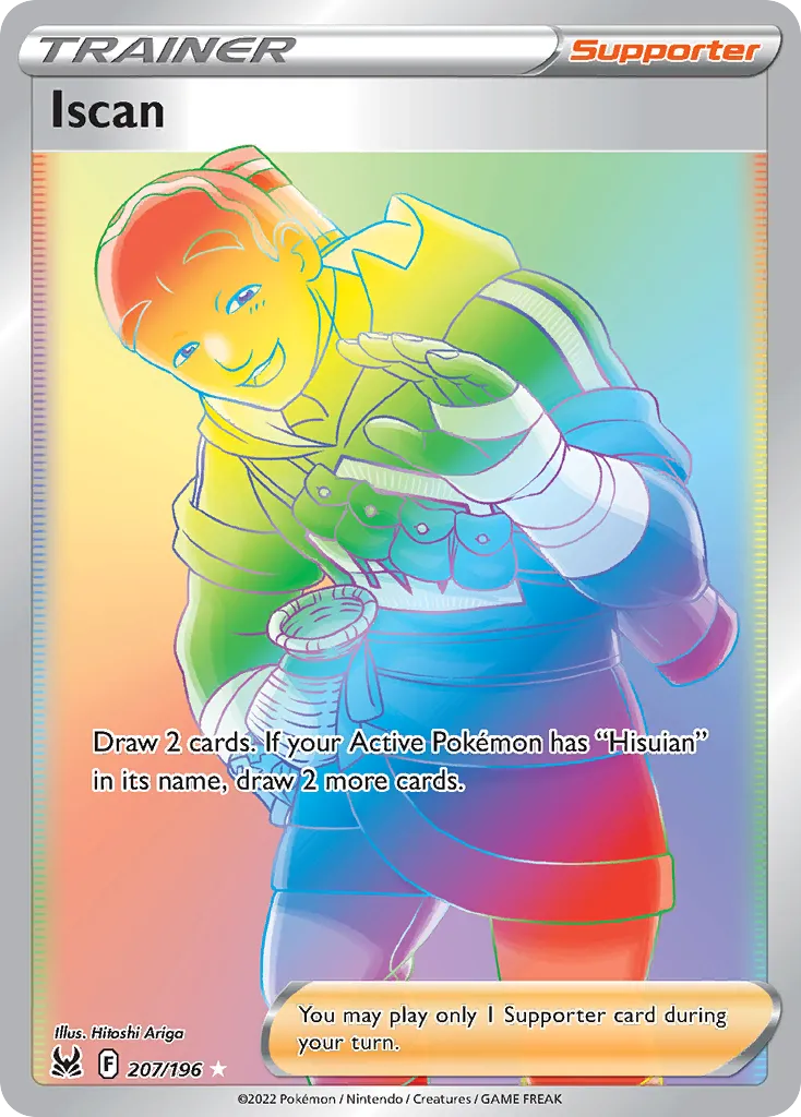 2022 Lost Origin Iscan #207/196 Rare Rainbow card image