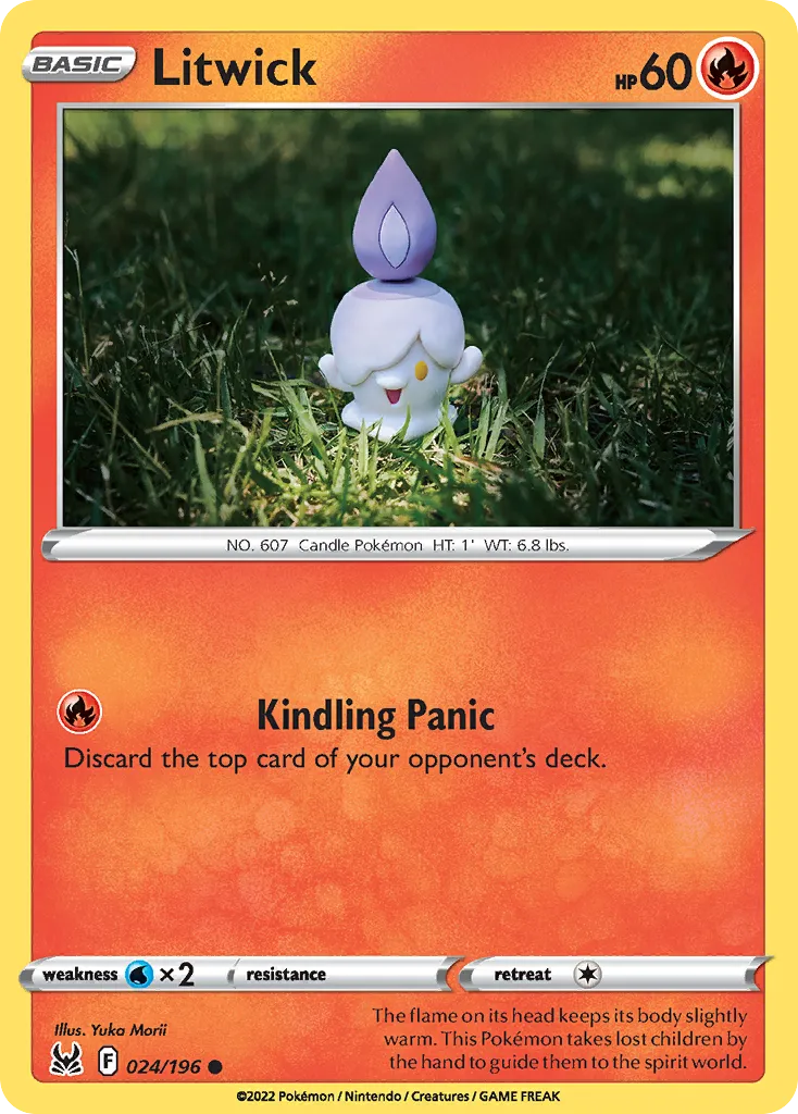 2022 Lost Origin Litwick Common #024/196 Common card image