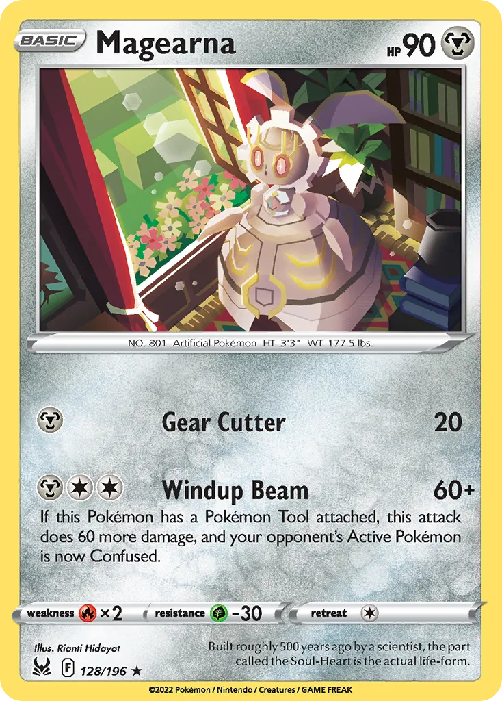 2022 Lost Origin Magearna #128/196 Rare card image