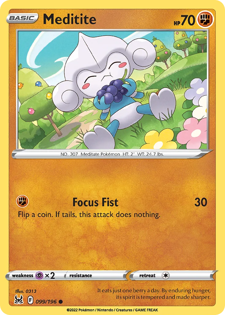 2022 Lost Origin Meditite Common #099/196 Common card image