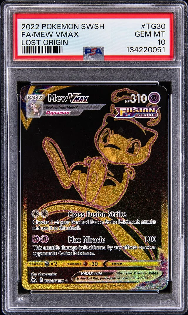 2022 Lost Origin Mew VMAX #TG30 Unlisted card image