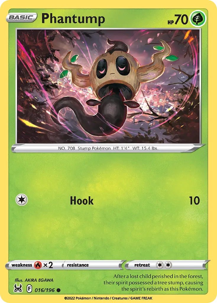 2022 Lost Origin Phantump Common #016/196 Common card image