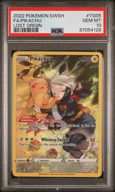 2022 Lost Origin Pikachu #TG05 Unlisted card image