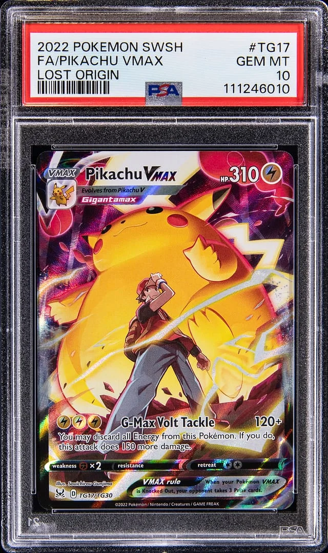 2022 Lost Origin Pikachu VMAX #TG17 Unlisted card image