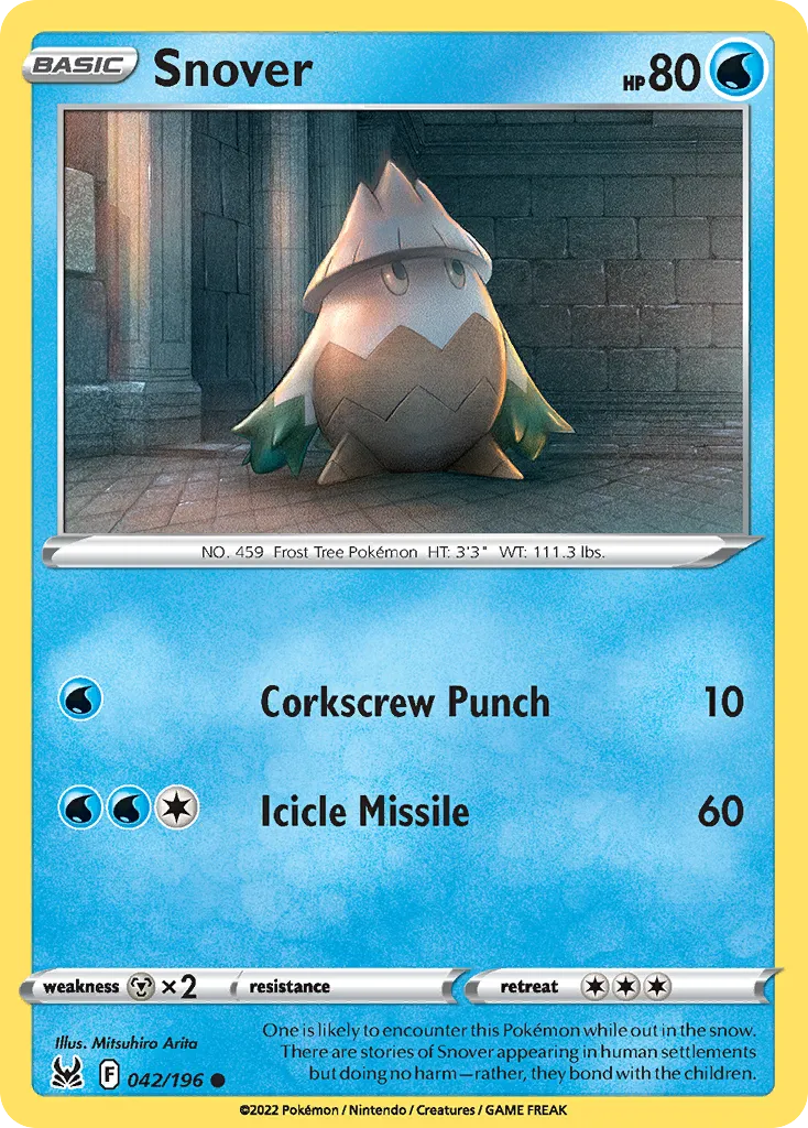 2022 Lost Origin Snover Common #042/196 Common card image